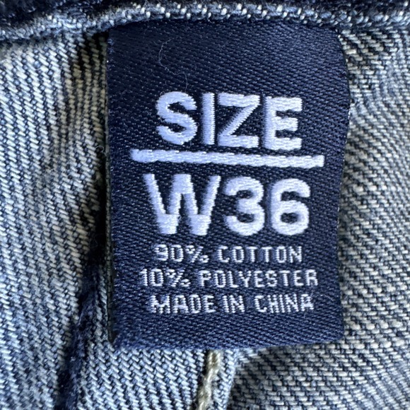 VTG Ecko UNLTD Shorts Mens 36 Blue Denim Baggy Wide Leg Jean Jorts Skater Y2K Bl - Picture 9 of 15